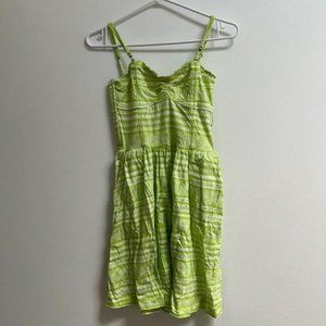 Aeropostale Green Aztec Print Dress with Convertible Straps M